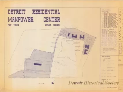Blueprint - Detroit Residential Manpower Center
Fort Wayne, Detroit, Michigan