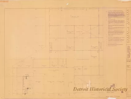 Blueprint - Detroit Residential Manpower Center
Fort Wayne, Detroit, Michigan