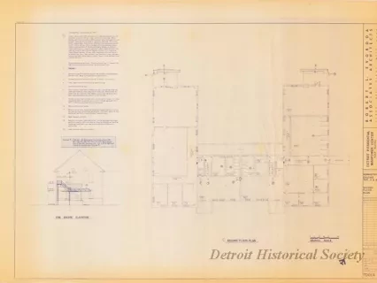 Blueprint - Detroit Residential Manpower Center
Fort Wayne, Detroit, Michigan