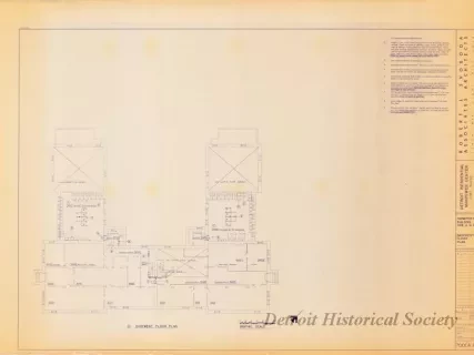 Blueprint - Detroit Residential Manpower Center
Fort Wayne, Detroit, Michigan