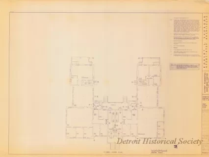 Blueprint - Detroit Residential Manpower Center
Fort Wayne, Detroit, Michigan