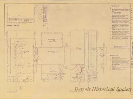 Blueprint - Detroit Residential Manpower Center
Fort Wayne, Detroit, Michigan