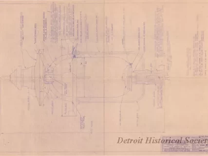 Blueprint - Fort Wayne Luminaire,
Fort Wayne Historical Museum,
Detroit, Michigan