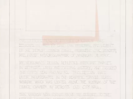 Drawing, Technical - The Detroit Flag