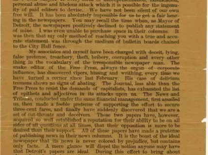 Handbill - 3¢ Fares--No. 2