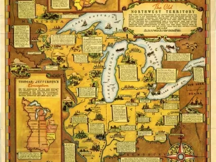 Map - Historical Map of the Old Northwest Territory