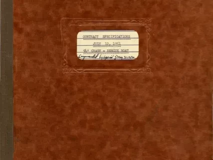 Specification - Contract Specifications, July 12, 1951, 94' Crash - Rescue Boat