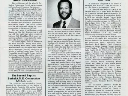 Newsletter - Second Baptist Newsletter, Vol. 2, No. 11 & 12, November & December 1983