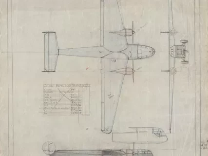 Drawing, Technical - Stout Bimotor Transport