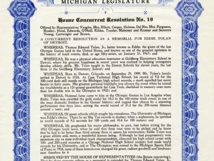 Resolution - House Concurrent Resolution No. 19