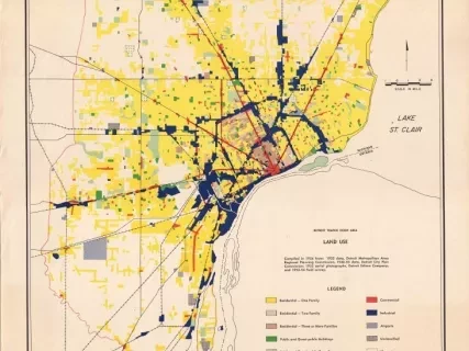 Map - Detroit Traffic Study Area - Land Use