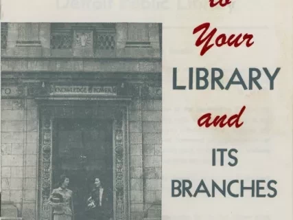 Booklet - Introducing You to Your Library and Its Branches