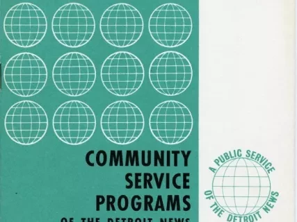 Booklet - Community Service Programs of the Detroit News