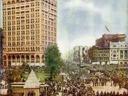 Card, Souvenir - Campus and Majestic Bldg.