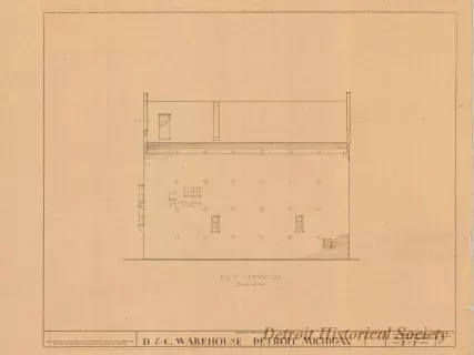 Blueprint - D. & C. Warehouse, Detroit, Michigan