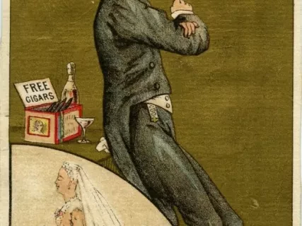 Card, Trade - Before & After Marriage: "Married"