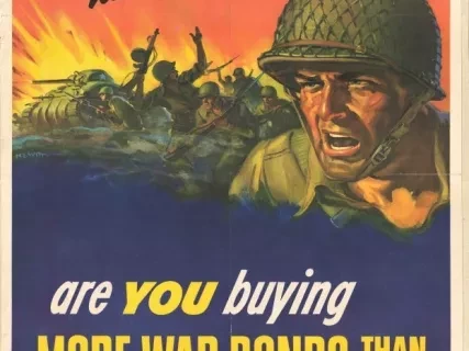 Poster - They're fighting harder than ever -
Are you buying More War Bonds than ever?