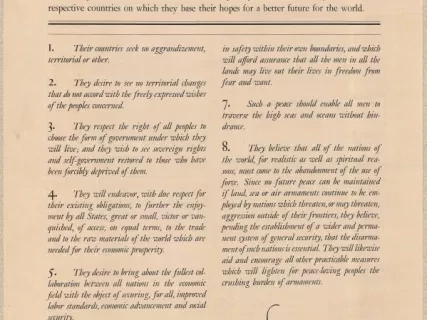 Poster - The Atlantic Charter