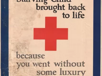 Poster - A Little Starving Child brought back to life 
because you went without some luxury