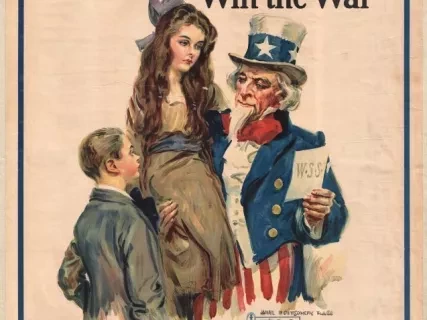 Poster - Boys and Girls!  You can Help your Uncle Sam Win the War.