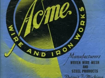 Catalog, Sales - Acme Wire and Iron Works