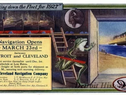 Card, Advertising - Taking Down the Fleet for 1927