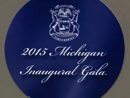 Coaster - 2015 Michigan Inaugural Gala