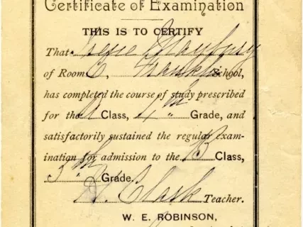 Card, Report - Detroit Public Schools,
Primary Grades