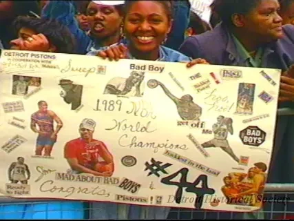 U-Matic - Pistons Parade, 6-15-89, Hand Held Crowd Shots, #3