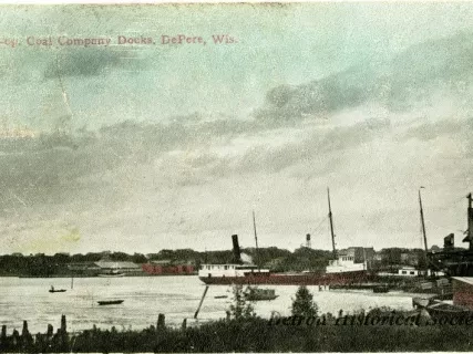 Postcard - Co-op. Coal Company Docks, DePere, Wis.