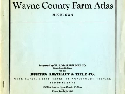 Booklet - Wayne County Farm Atlas
Michigan