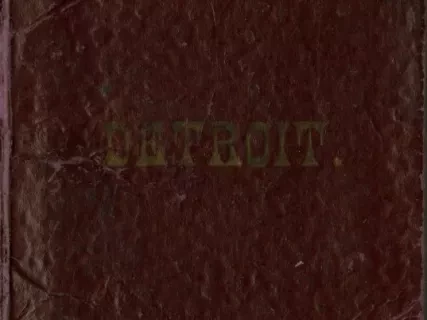 Cover, Map - Detroit