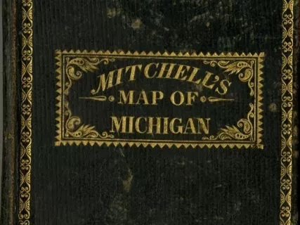 Cover, Map - Mitchell's Map Of Michigan