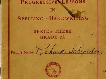 Book, Instruction - Progressive Lessons in Spelling-Handwriting