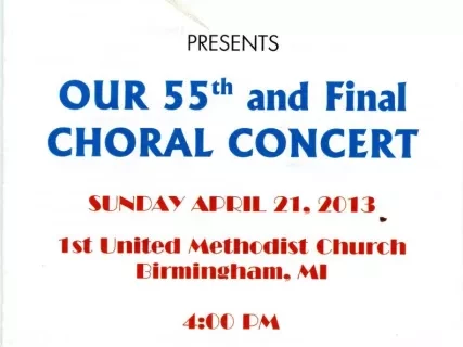 Program - Industry Sings