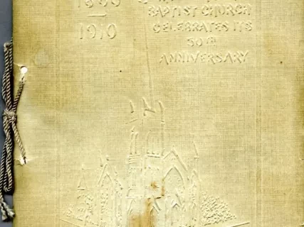 Booklet - 1860-1910, The Woodward Ave. Baptist Church 
Celebrates Its 50th Anniversary