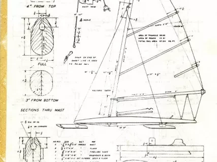 Drawing, Technical - Official Plans - DN Ice Yacht
International DN Ice Yacht Racing Association