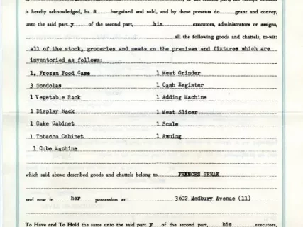 Bill of Sale - Bill of Sale