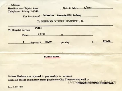 Invoice - Herman Kiefer Hospital