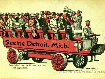 Postcard - Seeing Detroit, Mich.