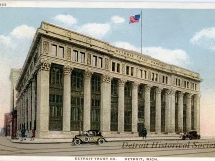 Postcard - Detroit Trust Co. Detroit, Mich.