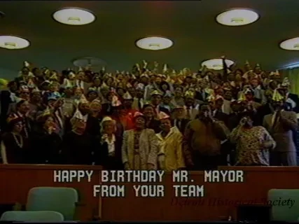 U-Matic - Mayor Young's Birthday Card
A Video Tape Birthday Greeting
Master
5-24-88