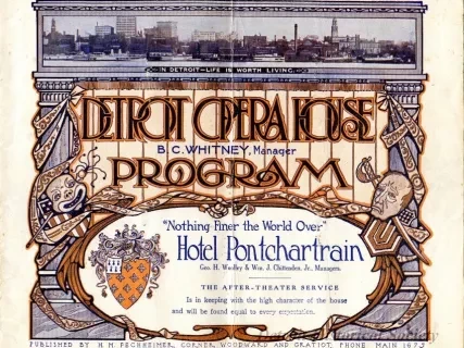 Program, Theater - Detroit Opera House Program