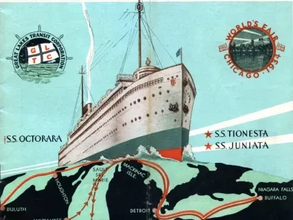 Brochure - Season 1934, Great Lakes Cruise
Great Lakes Transit Corporation