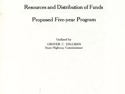 Report - Michigan Highway Transportation System 
Resources and Distribution of Funds 
Proposed Five-year Program