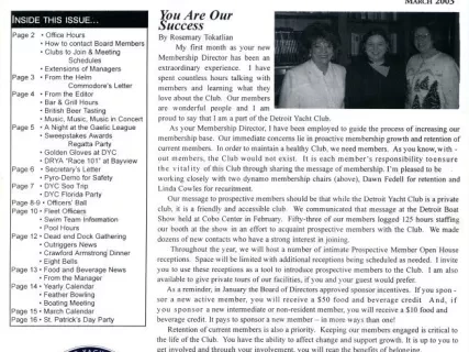 Newsletter - Jib Sheet