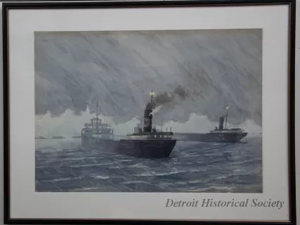Painting - Freighters at Buffalo
