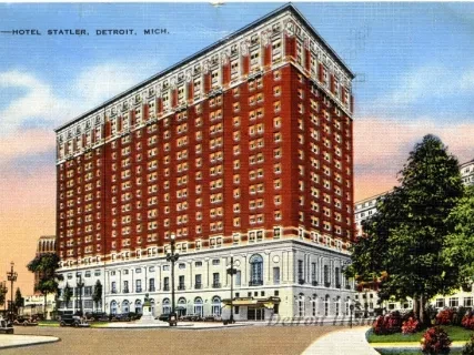 Postcard - 28 - Hotel Statler, Detroit, Mich.