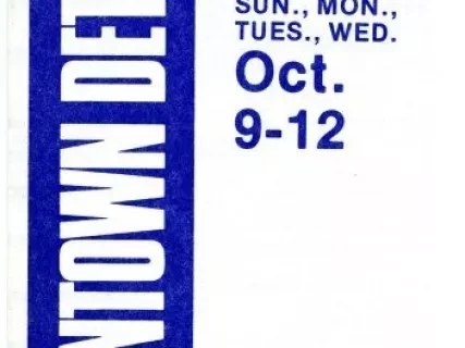 Brochure - Downtown Detroit Days