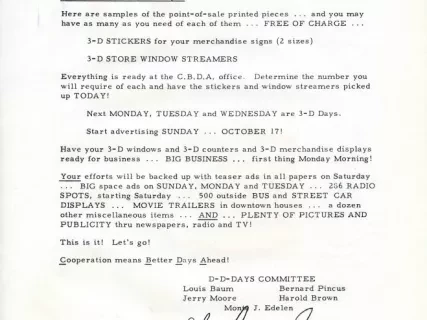 Letter - News Bulletin
Central Business District Association